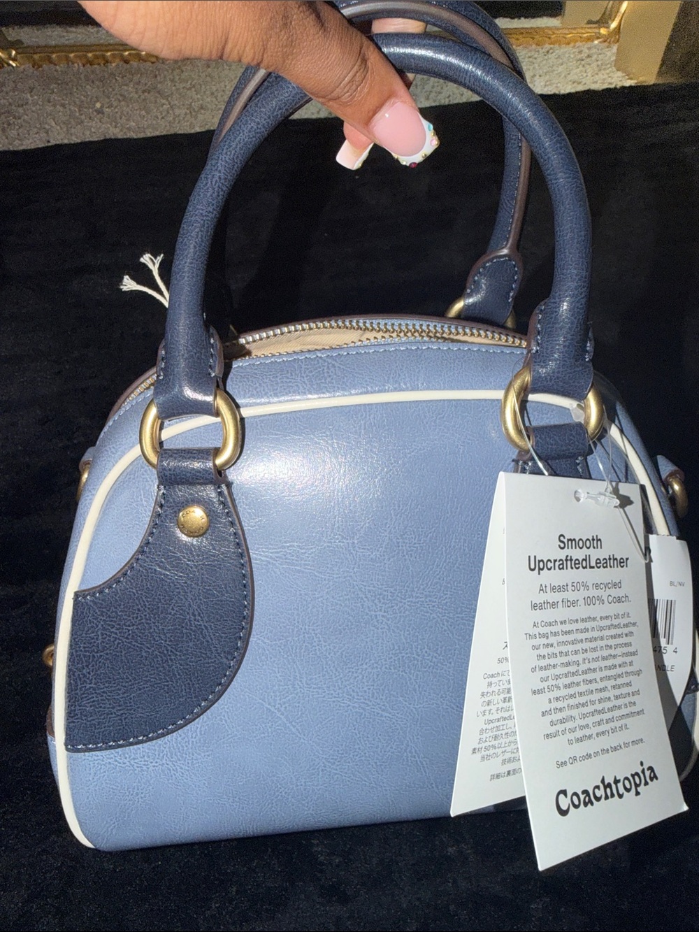 Coachtopia Bowler bag - navy blue - Picture 3 of 6